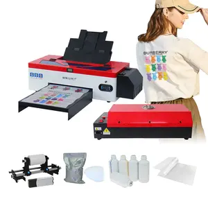 L1800 DTF Transfer Printer with Roll Feeder Direct to Film Print-preheating A3 DTF Printer for Dark and Light Clothing