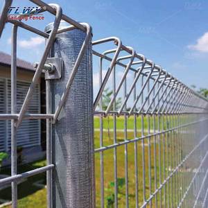 TLWY绿色/灰色聚氯乙烯涂层栅栏网面板卷顶三角形Brc电焊网栅栏花园建筑铁栅栏6英尺8英尺 - Product Image 5