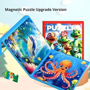 Rompecabezas magnético, juguete educativo para niños, papel plegable, educación temprana, <span class=keywords><strong>desarrollo</strong></span> cognitivo, 3-<span class=keywords><strong>6</strong></span> <span class=keywords><strong>a</strong></span>ños, venta al por mayor - Product Image 5