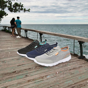 Chaussures basses pour hommes de grande taille, en maille respirante, confortables, antidérapantes en caoutchouc, pour l'automne et l'hiver - Product Image 3