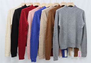 Maglione Personalizzato OEM per Donna, Serie Twist, Tinta Unita, Casual, Maniche Lunghe, <span class=keywords><strong>Su</strong></span>éter Para Mujer Tejido - Product Image 5