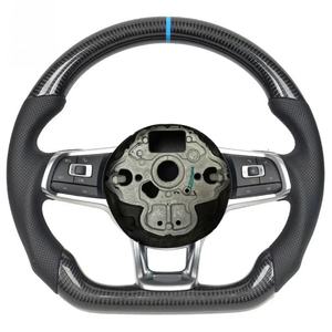 Volant de voiture pour Volkswagen VW <span class=keywords><strong>Golf</strong></span> 7 R Golf7 MK7 <span class=keywords><strong>GTI</strong></span> <span class=keywords><strong>7R</strong></span> Volant Lenkrad Volants en fibre de carbone Accessoires de voiture - Product Image 1