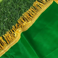 Drapeau afghan de haute qualité 3x5 pieds en satin de bonne qualité avec pompon, en stock