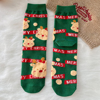 Herbst und Winter niedlichen Cartoon Design Weihnachts socken für Männer und Frauen Neujahrs geschenks trümpfe Werbe party zubehör