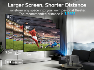 โปรเจคเตอร์ Magcubic HY350GT Intelligence ได้รับการรับรองอย่างเป็นทางการจาก Google TV รองรับ Netflix ความละเอียด 1080P สำหรับใช้งานที่บ้านและสำนักงาน วิดีโอ 8K - Product Image 1