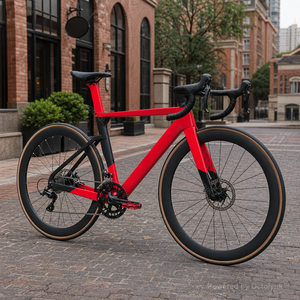 Bicicletta <span class=keywords><strong>da</strong></span> Strada in Fibra di Carbonio 48CM 50CM 52cm 54CM, Opzioni 18 20 22 Velocità, Freno a Disco, Forcella Rigida per Corse - Product Image 2