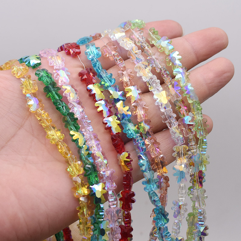 9*11MM Jewelry Making DIY Bead Charms Necklace Bracelet Material Crystal Glass Bear Beads