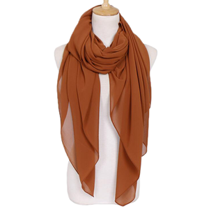 Pañuelo Hijab Musulmán de Algodón Voile de Alta Calidad con Diseño Floral de la Fábrica Textil <span class=keywords><strong>Weiwei</strong></span>, Chal Cuadrado para Mujer, Suave al Tacto - Product Image 4