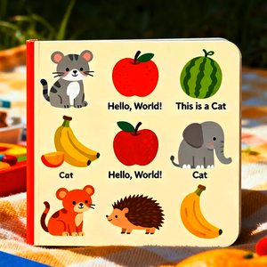 Tùy chỉnh thân thiện với môi Duplex Board cứng Bìa Tiếng Anh đọc sách <span class=keywords><strong>100</strong></span> từ hoạt động cuốn sách Hội Đồng Quản trị cho trẻ em giáo dục - Product Image 2