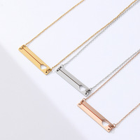 Bunga krisan aster tahan air bunga berwarna Enamel hati cinta nama pribadi kalung keluarga