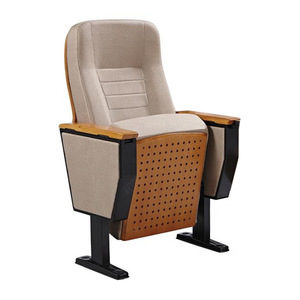 Silla de Teatro Manwa Expo HB661 Beige Roble con Reposabrazos para Uso en Auditorios, Escuelas y Hospitales - Product Image 5