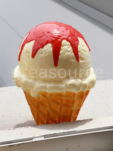 Hucha Gigante con Forma de Helado, Decoración de PVC Simulada, Regalo de Cumpleaños, Regalo para Niños, Modelo Grande, Accesorios de Comida, Decoración - Product Image 3