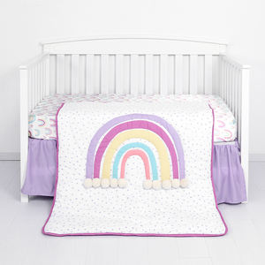Colorful <strong>Rainbow</strong> Baby <strong>Bedding</strong> Set for Newborn Wholesale Baby Girls <strong>Cot</strong> <strong>Bedding</strong> Set - Product Image 1