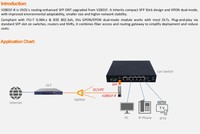 V2801F-R XPON Dual Mode SFP ONT Stick 1GE Plug and Play GPON EPON Terminal Jaringan Optik untuk FTTH ISP Pasokan Massal