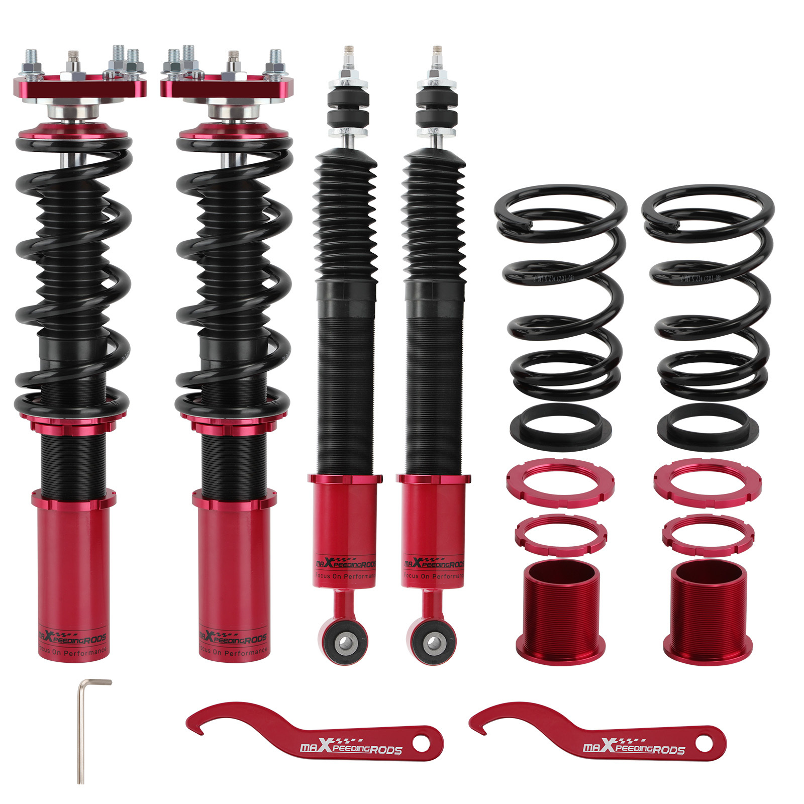 maXpeedingrods 24 Ways Adjustable Coilovers Struts Coil