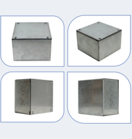 Boîte de jonction en acier galvanisé 150x150x105mm avec couvercle à vis, norme NEC, boîte de conduit électrique en métal