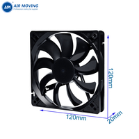 Ventilateur de refroidissement axial silencieux AM12020H12Y 120mm 12020 DC 12V 18V, petit ventilateur de ventilation 120x120x20mm