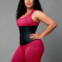 Ceinture de sudation amincissante pour la taille, 25 baleines en acier, gaine sculptante, ceinture de contrôle abdominal, corset amincissant réglable