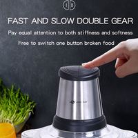 Nuevo minero, trituradora de cocina, herramientas, procesador de alimentos para el hogar, picadora de verduras, picadora de carne eléctrica de 2L/
