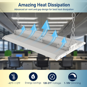 Factory Direct Commercial High Bay <b>Lights</b> 80-400W Linear for LED Hi Bay 5000K 3500K Options IP65 for <b>Industrial</b> Warehouse Place - Product Image 4