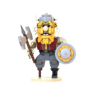 Funbuild Mini Hình Gạch Đồ Chơi MOC-198104 Viking Người Đàn Ông Mô Hình Lắp Ráp Gạch Đồ Chơi Gạch Xây Dựng Khối Thiết Lập - Product Image 2