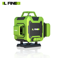 Niveau laser à 16 lignes 4D, super fournisseur chinois, voix intelligente, lumière verte croisée 360, nivellement automatique électronique