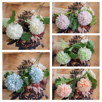 DY1-1087 fleurs artificielles blanc soie pissenlit bouffée fleur boule pulvérisation maison mariage décor