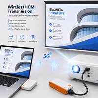 Kit de Transmisión Inalámbrica HD USB-C para Teléfono, Computadora Portátil, a TV, Monitor, Proyector, Video y Audio de 1080P con Señal Estable de 50M