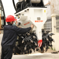 Pièces détachées pour excavatrices Wolver Série BM, fraiseuses rotatives pour coupe-tambour hydraulique de 6 à 45 tonnes