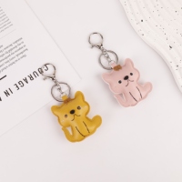 Breloque de sac en cuir PU Sweet Cat, accessoire décoratif élégant pour sacs à main, sacs à dos et bagages pour femmes