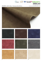 Cuir écologique avec qualité du cuir véritable, tissu en cuir synthétique PU à texture suédée pour vêtements, vestes, manteaux sur mesure