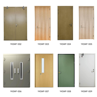 Porte en bois ignifugée de haute qualité au design moderne pour bureaux, portes coupe-feu en bois pour immeubles de bureaux, prix d'usine
