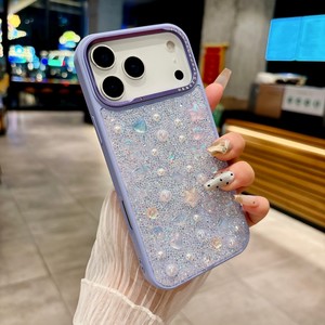 Custodia per <span class=keywords><strong>iPhone</strong></span> 17 Pro con Diamanti in Resina Epossidica, Glitterata, Elegante e Lussuosa per <span class=keywords><strong>iPhone</strong></span> 17 16 15 14 Pro Max - Product Image 4