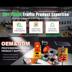 Señal de Reducción de Velocidad para Carretera, Luz Amarilla Intermitente Roja, Luz de Advertencia de Tráfico <span class=keywords><strong>Solar</strong></span> <span class=keywords><strong>LED</strong></span> de 200 mm, Luz de Seguridad - Product Image 6