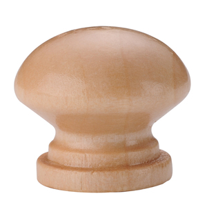 Poignée de meuble ronde en bois naturel, bouton de meuble en forme de champignon, poignée de tiroir et de porte solide - Product Image 5