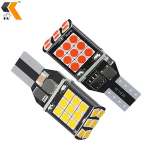 HOLY Super bright DC 12V 자동차 led t15 w16w 3030 24smd canbus 921 912 앰버 브레이크 테일 리버스 라이트 t15 led 전구