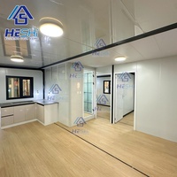 Maison préfabriquée moderne extensible en conteneur de 40 pieds, 20 pieds, 30 pieds, bungalow préfabriqué, maison à deux chambres, casa portable