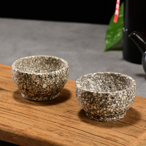 Maifan Stone Bowls Kung Fu <b>Teacups</b> Uncoated Solid Color Wabi Sabi Style Home Use - Product Image 2
