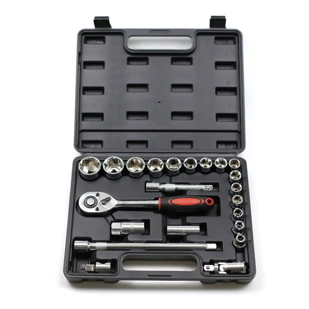 22pcs car repair ratchet handle sockets tool set with extension bar