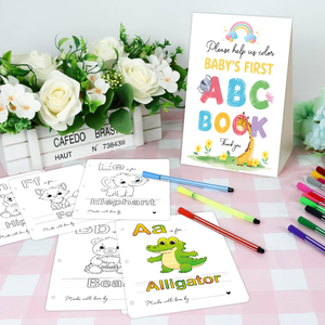 儿童早教 ABC 字母涂色书 婴儿派对游戏绘画书 - Product Image 4