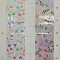 Cuir synthétique PVC imperméable et résistant à l'abrasion, motif pailleté imprimé spécial, 0,6-1,0 mm, pour trousses, sacs et cahiers
