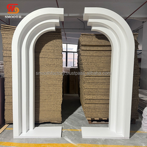 Telón de Fondo Acrílico Desmontable de Múltiples Capas en Forma de Arco para Bodas y Fiestas de Cumpleaños, Característica Decorativa Suave para Recién Llegados - Product Image 1