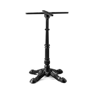 WEKIS Base de table moderne classique, robuste et résistante, base de table de restaurant en forme de X, base de table en fonte métallique en forme de croix, base de table à manger uniquement - Product Image 1