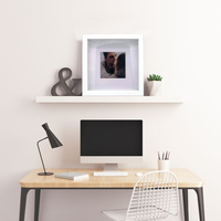 Cadre de boîte d'ombre 3D profond PS avec tableau blanc