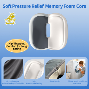 Bantal untuk Kursi Kantor, Bantal Duduk Mobil Berbahan Busa Memori - Bantal Pereda Nyeri Tulang Ekor, Bantal Pereda Nyeri <span class=keywords><strong>Sciatica</strong></span> Anti-Selip - Product Image 5