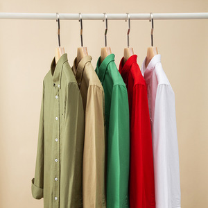 Bán Buôn Chất Lượng Cao Rắn Màu Cộng Với Kích Thước Giản Dị Chống Nhăn Xu Hướng Thời Trang Linh Hoạt Người Đàn Ông Thở Của Áo Sơ Mi - Product Image 3