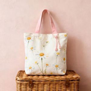 Sac fourre-tout en toile de coton imprimé lettres, écologique, personnalisable avec logo, impression couleur, réutilisable, vente en gros - Product Image 1