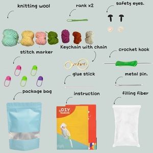 Amigurumi Papegaai Gepersonaliseerd Gehaakt Pluche Speelgoed Zacht Custom Baby Cadeau Handgemaakt Knuffel Voor Kinderen - Product Image 5