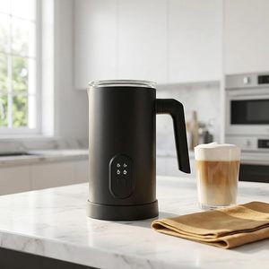 Espumador <span class=keywords><strong>de</strong></span> <span class=keywords><strong>Leche</strong></span> Multifunción y Vaporizador Eléctrico, Espumador <span class=keywords><strong>de</strong></span> <span class=keywords><strong>Leche</strong></span> Automático para Espuma Fría y Caliente - Product Image 5