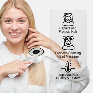 Rechargeable Microcurrent Scalp <b>Massage</b> Comb Electric Hair Care Brush for Hair Growth Scalp Relaxation Home Use - Product Image 3